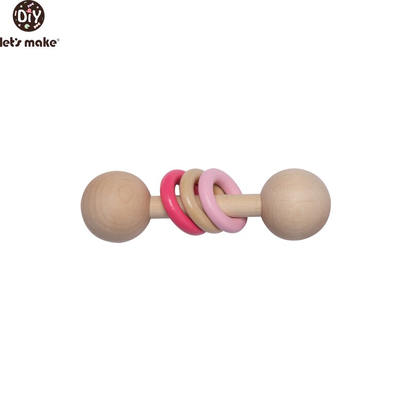 Montessori Rattle Wooden Baby Toy